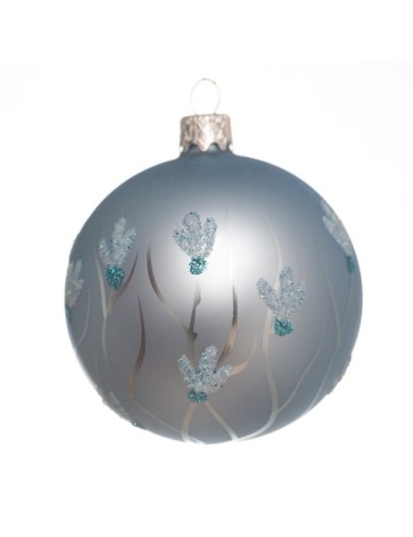 Bombka szklana niebieska