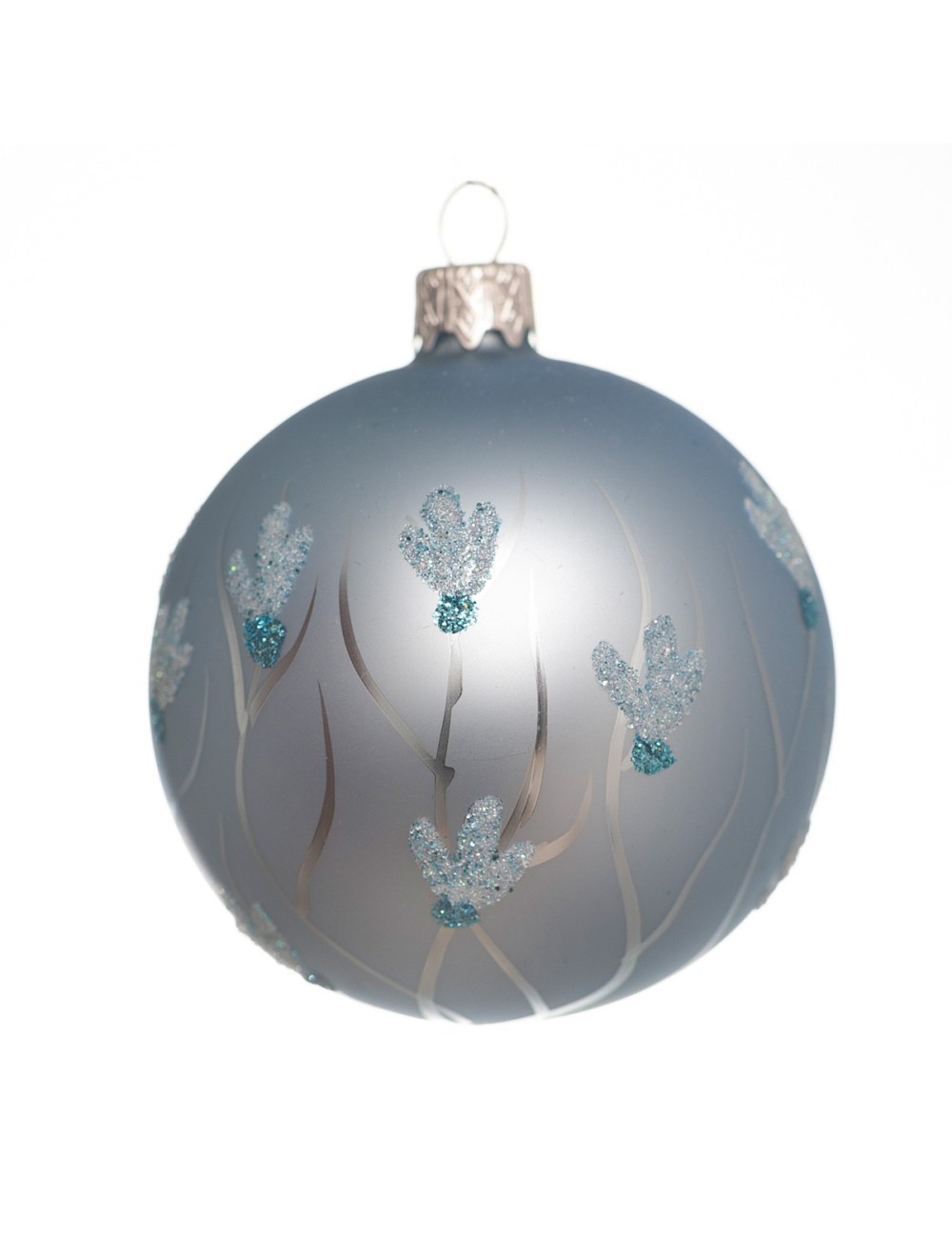 Bombka szklana niebieska