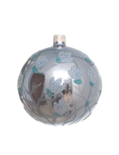 Bombka szklana niebieska
