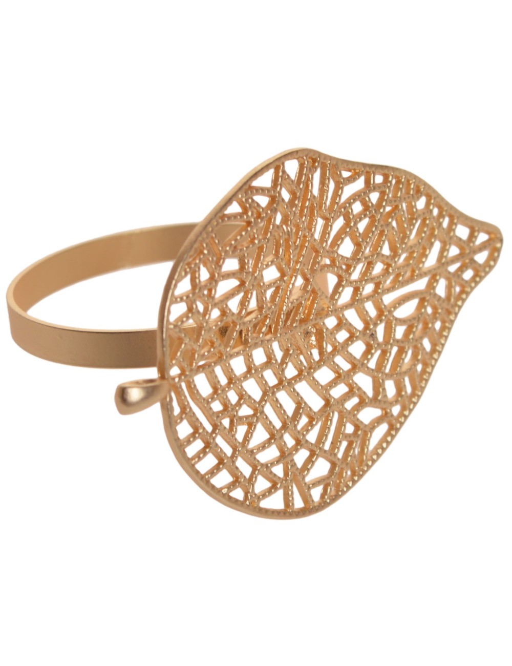 Serwetnik obrączka liść